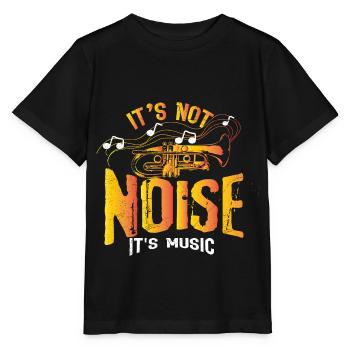 Cadeau trompette - T-shirt bio MINI CREATOR Stanley/Stella Enfant - noir - Devant - Mikhail (115cm)