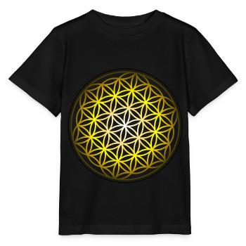 Fleur de vie - T-shirt bio MINI CREATOR Stanley/Stella Enfant - noir - Devant - Mikhail (115cm)