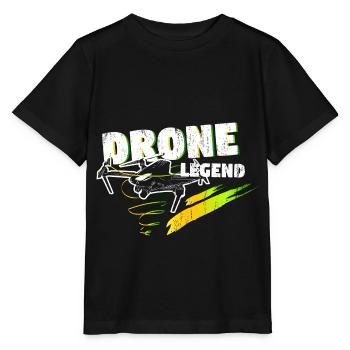 Drone hobby gift - Stanley/Stella MINI CREATOR Kids’ T-Shirt - black - Front - Mikhail (115cm)