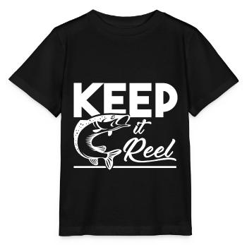 Fishing Fish Fish - Stanley/Stella MINI CREATOR Kids’ T-Shirt - black - Front - Mikhail (115cm)