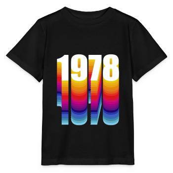 1978 Geburtsjahr - Stanley/Stella Kinder T-Shirt MINI CREATOR  - Schwarz - Vorne - Mikhail (115cm)