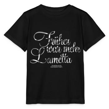 Früher war mehr Lametta - Stanley/Stella Kinder T-Shirt MINI CREATOR  - Schwarz - Vorne - Mikhail (115cm)