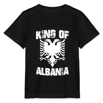 Albanie - T-shirt bio MINI CREATOR Stanley/Stella Enfant - noir - Devant - Mikhail (115cm)
