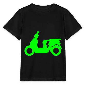 Elektro Motorroller Elektroroller für Rollerfahrer - Stanley/Stella Kinder T-Shirt MINI CREATOR  - Schwarz - Vorne - Mikhail (115cm)