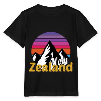 new zealand - Stanley/Stella Kinder T-Shirt MINI CREATOR  - Schwarz - Vorne - Mikhail (115cm)