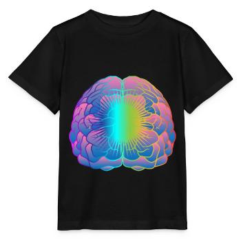 Modèle de cerveau cellule du cerveau cerveau psychologie - T-shirt bio MINI CREATOR Stanley/Stella Enfant - noir - Devant - Mikhail (115cm)