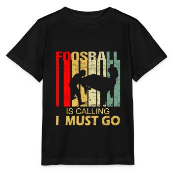 Foosball Calls Saying Funny Retro - Stanley/Stella MINI CREATOR Kids’ T-Shirt - black - Front - Mikhail (115cm)