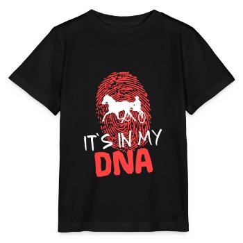 Trottrennen DNA Saying Funny with fingerprint - Stanley/Stella MINI CREATOR Kids’ T-Shirt - black - Front - Mikhail (115cm)