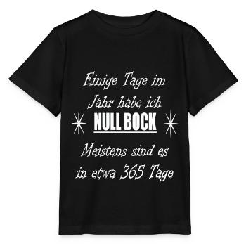 Nullbock Design - Stanley/Stella Kinder T-Shirt MINI CREATOR  - Schwarz - Vorne - Mikhail (115cm)