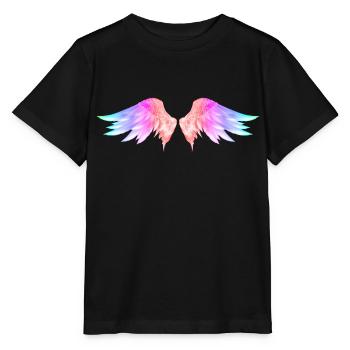 Angel Wings - Stanley/Stella MINI CREATOR Kids’ T-Shirt - black - Front - Mikhail (115cm)