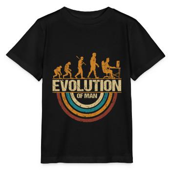 Programmer Computer Freak Evolution Retro - Stanley/Stella MINI CREATOR Kids’ T-Shirt - black - Front - Mikhail (115cm)
