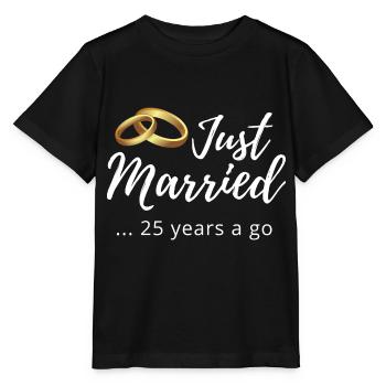 25. Hochzeitstag - Stanley/Stella Kinder T-Shirt MINI CREATOR  - Schwarz - Vorne - Mikhail (115cm)