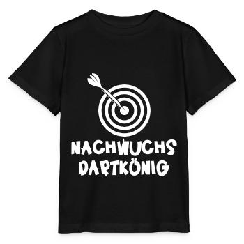 Nachwuchs Dartkönig Dartboard Dart - Stanley/Stella Kinder T-Shirt MINI CREATOR  - Schwarz - Vorne - Mikhail (115cm)