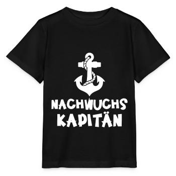 Nachwuchs Kapitän für Jungen Baby - Stanley/Stella Kinder T-Shirt MINI CREATOR  - Schwarz - Vorne - Mikhail (115cm)