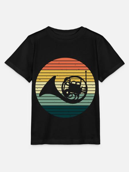 French Horn Hornist - T-shirt bio MINI CREATOR Stanley/Stella Enfant - noir