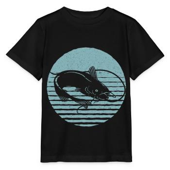 Retro Wels Vintage Wels - Stanley/Stella Kinder T-Shirt MINI CREATOR  - Schwarz - Vorne - Mikhail (115cm)