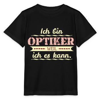 optiker weil ich es kann - Stanley/Stella Kinder T-Shirt MINI CREATOR  - Schwarz - Vorne - Mikhail (115cm)
