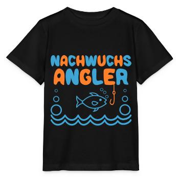 Angler Nachwuchs Angeln Baby Junge Kinder - Stanley/Stella Kinder T-Shirt MINI CREATOR  - Schwarz - Vorne - Mikhail (115cm)