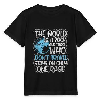 Reise Tourist Weltreisen - Stanley/Stella Kinder T-Shirt MINI CREATOR  - Schwarz - Vorne - Mikhail (115cm)