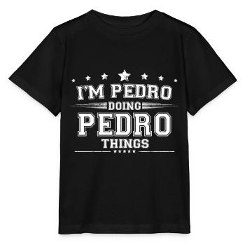 Pedro - Stanley/Stella Kinder T-Shirt MINI CREATOR  - Schwarz - Vorne - Mikhail (115cm)