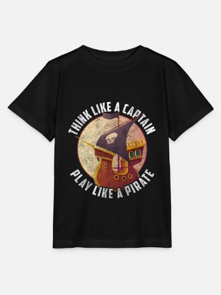 Bateau pirate Chasse au trésor Eye Patch Ship - T-shirt bio MINI CREATOR Stanley/Stella Enfant - noir