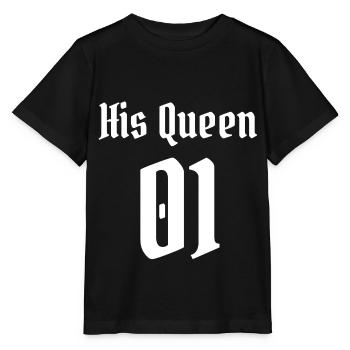 Seine Queen 01 Queen Freundin Verlobte Paar - Stanley/Stella Kinder T-Shirt MINI CREATOR  - Schwarz - Vorne - Mikhail (115cm)