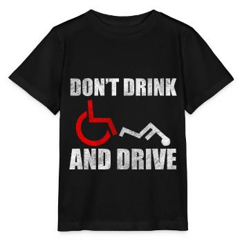 Rollstuhlfahrer Behindert Humor - Stanley/Stella Kinder T-Shirt MINI CREATOR  - Schwarz - Vorne - Mikhail (115cm)