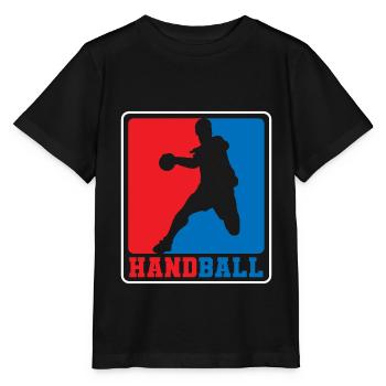 Handball Wettkampf Mannschaft Club - Stanley/Stella Kinder T-Shirt MINI CREATOR  - Schwarz - Vorne - Mikhail (115cm)