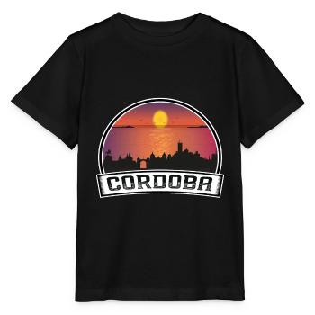 Cordoba Argentina Skyline Vintage Sunset Travel So - T-shirt bio MINI CREATOR Stanley/Stella Enfant - noir - Devant - Mikhail (115cm)