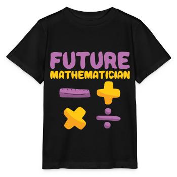 Jeunes Talents Futur Mathématiques Bébé Math Naissance - T-shirt bio MINI CREATOR Stanley/Stella Enfant - noir - Devant - Mikhail (115cm)