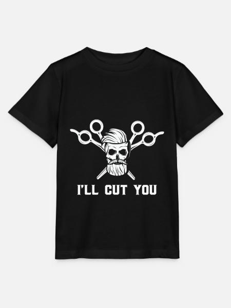 Barber Quote Hairstylist Forbici Ti taglierò - Stanley/Stella T-shirt MINI CREATOR til børn - sort