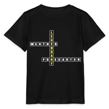 Meteorology Meteorologist Legendary Weather - Stanley/Stella MINI CREATOR Kids’ T-Shirt - black - Front - Mikhail (115cm)