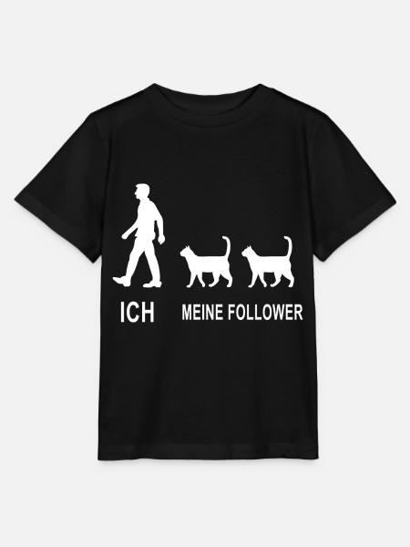 Ich Meine Follower Katze Katzenfreund - Stanley/Stella Kinder T-Shirt MINI CREATOR  - Schwarz
