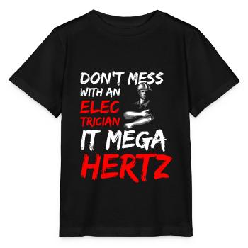 Strom Elektroniker - Stanley/Stella Kinder T-Shirt MINI CREATOR  - Schwarz - Vorne - Mikhail (115cm)