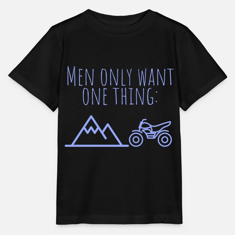 MowoT Motorrad am Berg - Stanley/Stella Kinder T-Shirt MINI CREATOR - Schwarz