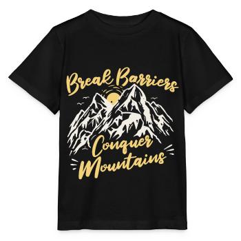 Ice climbing Mountaineering Climbing Mountaineers - Stanley/Stella MINI CREATOR Kids’ T-Shirt - black - Front - Mikhail (115cm)