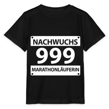 Nachwuchs Marathone Läuferin Laufen Baby Mädchen - Stanley/Stella Kinder T-Shirt MINI CREATOR  - Schwarz - Vorne - Mikhail (115cm)
