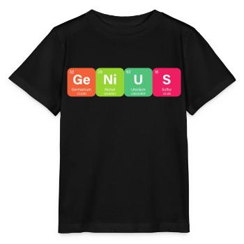 Genius Periodensystem Element - Stanley/Stella Kinder T-Shirt MINI CREATOR  - Schwarz - Vorne - Mikhail (115cm)