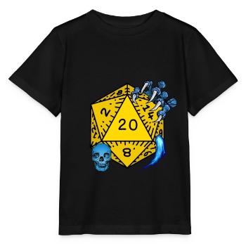D20 Aventure Sortilége JDR - T-shirt bio MINI CREATOR Stanley/Stella Enfant - noir - Devant - Mikhail (115cm)