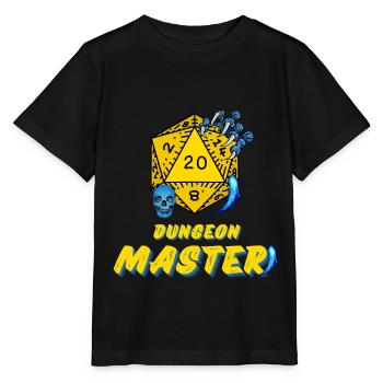 D20 Aventures JDR Maître du Jeu - T-shirt bio MINI CREATOR Stanley/Stella Enfant - noir - Devant - Mikhail (115cm)