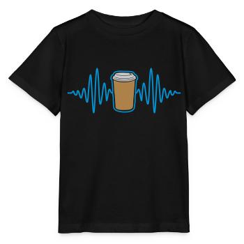 Frequenz Kaffee Becher unterwegs - Stanley/Stella Kinder T-Shirt MINI CREATOR  - Schwarz - Vorne - Mikhail (115cm)