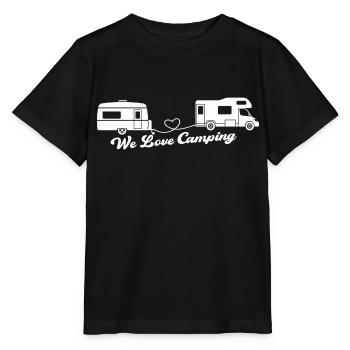 We Love Camping - Stanley/Stella Kinder T-Shirt MINI CREATOR  - Schwarz - Vorne - Mikhail (115cm)