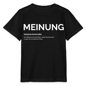 Meinung - Stanley/Stella Kinder T-Shirt MINI CREATOR  - Schwarz - Vorne - Mikhail (115cm)