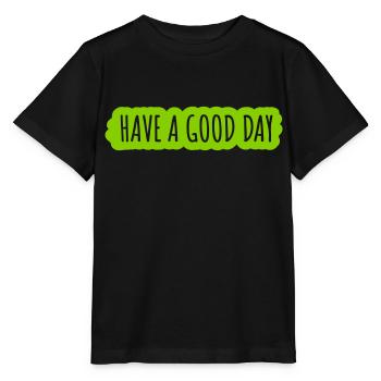 Bonne journée - T-shirt bio MINI CREATOR Stanley/Stella Enfant - noir - Devant - Mikhail (115cm)