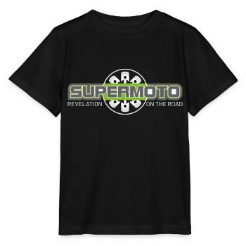 SUPER MOTO Monkey Moto Cercle - T-shirt bio MINI CREATOR Stanley/Stella Enfant - noir - Devant - Mikhail (115cm)