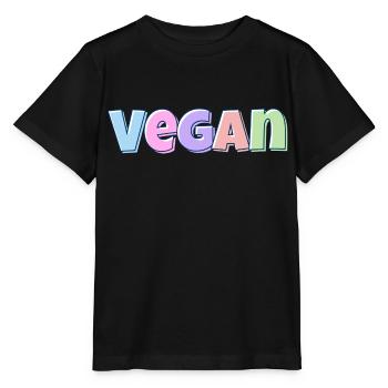 Pastel végétalien - T-shirt bio MINI CREATOR Stanley/Stella Enfant - noir - Devant - Mikhail (115cm)