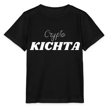 "Crypto KICHTA" TEE-SHIRT - T-shirt bio MINI CREATOR Stanley/Stella Enfant - noir - Devant - Mikhail (115cm)