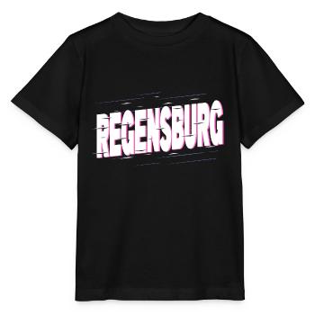 Regensburg Allemagne City Font Home Love - T-shirt bio MINI CREATOR Stanley/Stella Enfant - noir - Devant - Mikhail (115cm)