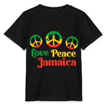 Jamaica Jamaika - Stanley/Stella Kinder T-Shirt MINI CREATOR  - Schwarz - Vorne - Mikhail (115cm)