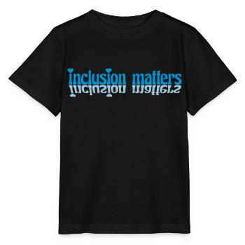 L’inclusion compte Citation du logo - T-shirt bio MINI CREATOR Stanley/Stella Enfant - noir - Devant - Mikhail (115cm)